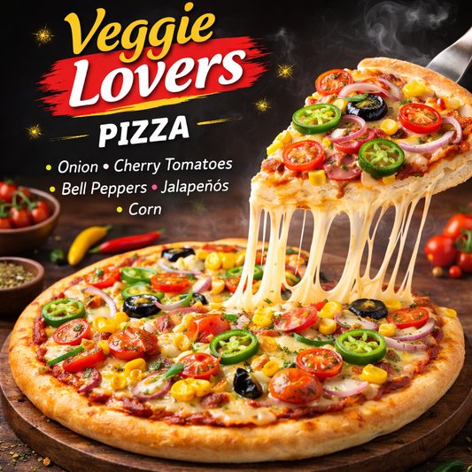 Amul Cheese Burst Pizza Veggie Lovers - 14"