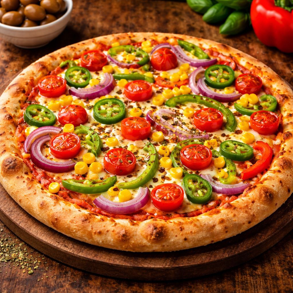 Amul Cheese Burst Deluxe Veggie - 14"