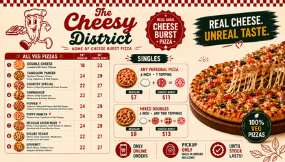 Amul Cheese Burst Double Cheese Margherita - 14"